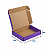 Caixa de Papelão Violeta Média - 23 x 18 x 4 - Imagem 3
