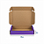 Caixa de Papelão Violeta Média - 23 x 18 x 4 - Imagem 4