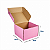 Caixa de Papelão Rosa Média - 24 x 24 x 16 - Imagem 3