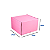 Caixa de Papelão Rosa Média - 24 x 24 x 16 - Imagem 1