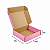 Caixa de Papelão Rosa Média - 26 x 24 x 7 - Imagem 3