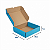Caixa de Papelão Azul Média - 26 x 24 x 7 - Imagem 3