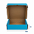 Caixa de Papelão Azul Média - 26 x 24 x 7 - Imagem 4
