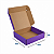 Caixa de Papelão Violeta Média - 26 x 24 x 7 - Imagem 3