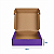 Caixa de Papelão Violeta Média - 26 x 24 x 7 - Imagem 4