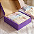Caixa de Papelão Violeta Média - 26 x 24 x 7 - Imagem 7