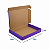 Caixa de Papelão Violeta Grande - 30 x 25 x 4 - Imagem 3