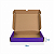 Caixa de Papelão Violeta Grande - 30 x 25 x 4 - Imagem 4