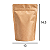 Saco Kraft Stand Up Pouch - Fecho Zip - 10 x 14.5 - Imagem 1