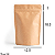 Saco Kraft Stand Up Pouch - Fecho Zip - 14 x 19.5 - Imagem 2