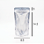 Saco Stand Up Pouch Metalizado com Frente Transparente - Fecho Zip - 10 x 17.5 - Imagem 2