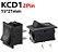Mini Interruptor Botão On Off 2 Pinos 15x20mm 3A 250V - KCD1 - Imagem 2