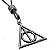Colar Harry Potter Relíquias Da Morte Prateada Bicudos Regulável - Imagem 1