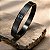 Bracelete Aço Inox Pai Nosso 316l Preto - Imagem 1