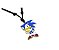 Colar Sonic The Hedgehog Filme Regulável - Imagem 1