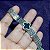 Pulseira Virginia Alhambra Vintage Luxo Prateada Preto Grife - Imagem 5