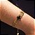 Pulseira Feminina Virginia Trevo Alhambra  Dourado Preto Grife - Imagem 1
