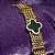Pulseira Feminina Virginia Trevo Alhambra  Dourado Preto Grife - Imagem 6