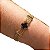 Pulseira Feminina Virginia Trevo Alhambra  Dourado Preto Grife - Imagem 9