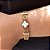 Pulseira Virginia Alhambra Vintage Luxo Dourada Branca Grife - Imagem 1