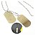 Corrente Exército Dog Tag Aço Militar Prateado Placa Lisa - Imagem 6