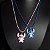 Colares Best Friend  Lilo Stitch Angel Disney Azul Rosa Novo - Imagem 1