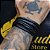 Kit 2 Pulseiras Sociais Cordas E Couro Preto Exclusivo Novo - Imagem 8