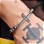 Pulseira Hematita Cruz Cravejada Luxo Glamour Proteção Nova Adicionar - Imagem 2