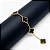 Pulseira Trevo Preto Aço Inox Dourado Premium Alhambra Luxo - Imagem 7