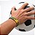 Kit 3 Pulseira Couro Trançado Brasil Copa do Mundo Futebol - Imagem 2