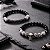 Kit 2 Pulseiras Masculinas Ônix Hematita Jaspe Caveira - Imagem 4
