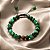 Pulseira Regulável Olho de Tigre verde + Agata Verde - Imagem 1