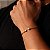 Bracelete Flexível  Dourado Ponta Quadrada - Imagem 3