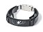 Pulseira Couro Masculina Caveira All Black Regulável - Imagem 1