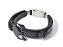 Pulseira Couro Masculina Caveira Justiceiro All Black Regulável - Imagem 1