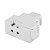Carregador USB-C 18W Rápido Para Conjunto 4x2 ou Caixa de Tomadas - Imagem 2