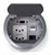 Caixa Painel De Mesa Redonda 2 tomadas 1 USB Charger 5V 2.1A - M1 - Imagem 1