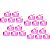100 Forminhas para doces 4 pétalas Flamingo - Envio Imediato - Imagem 1