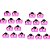 150 Forminhas 4 pétalas p/ doces Boneca Kokeshi rosa - Envio Imediato - Imagem 1