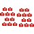 150 Forminhas 4 pétalas p/ doces Chapeuzinho Vermelho - Envio Imediato - Imagem 1