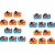 200 Forminhas 4 pétalas p/ doces Procurando Nemo - Envio Imediato - Imagem 1