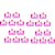 250 Forminhas 4 pétalas p/ doces carrossel encantado rosa - Envio Imediato - Imagem 1