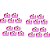 250 Forminhas 4 pétalas p/ doces Minnie Baby rosa - Envio Imediato - Imagem 1