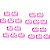 50 Forminhas 4 pétalas p/ doces elefantinho rosa - Envio Imediato - Imagem 1