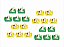 50 Forminhas copa do qatar verde amarelo - Imagem 1
