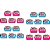 kit festa  Lol Surprise (pink e azul claro) 292 peças (30 pessoas) - Imagem 5
