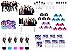 Kit festa BTS (colorido) 283 peças (30 pessoas) - Imagem 1