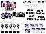 Kit festa BTS (preto) 121 peças (10 pessoas) - Imagem 1