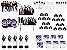 Kit festa BTS (preto)113 peças (10 pessoas) - Imagem 1
