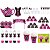 kit festa Chá de Lingerie (pink e Preto) 105 peças (10 pessoas) - Imagem 1